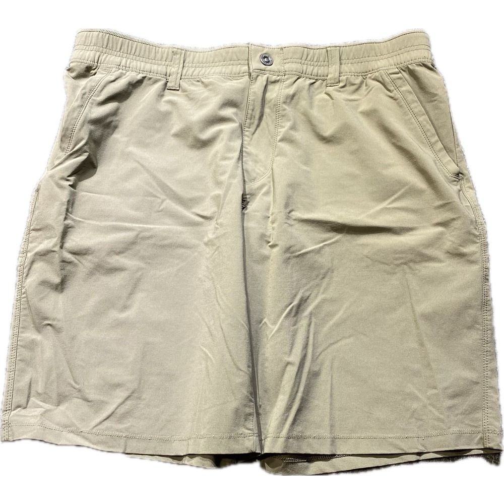 Kuhl Navigatr Shorts Mens 38 Khaki Tan Stretch Hiking Travel Outdoor Cargo Gorp - Picture 1 of 12